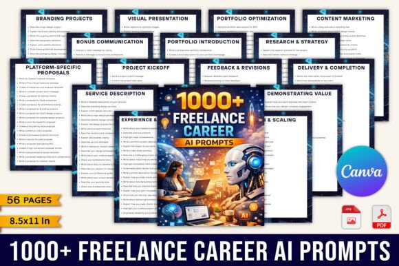 1000 Freelance Career AI Prompts: A Strategic Tool for Modern Freelancers
