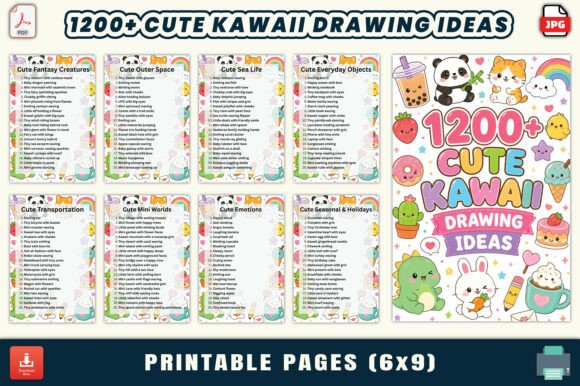 1200 Cute Kawaii Drawing Ideas