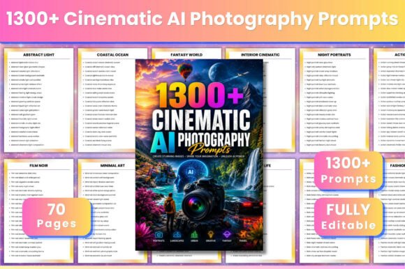 1300 Cinematic AI Photography Prompts: A Professional Tool for Visual Storytelling