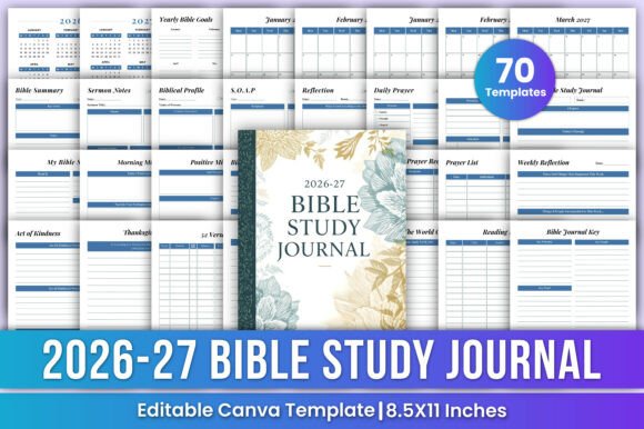 2026-2027 Bible Study Journal Canva Kdp: A Strategic Tool for Spiritual Growth and Planning