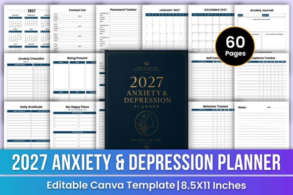 2027 Anxiety Depression Planner Care: A Practical Tool for Mental Well-Being