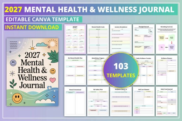 2027 Mental Health Wellness Journal