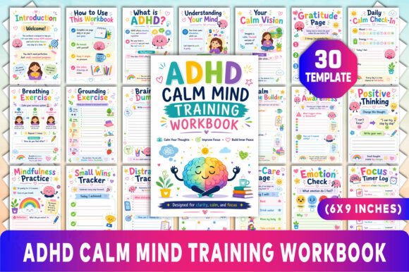 ADHD Calm Mind Training Workbook