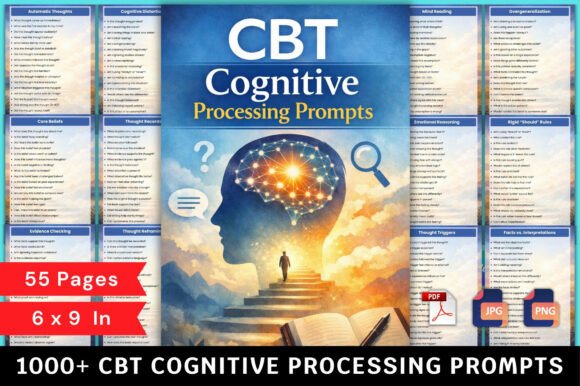 🧠 CBT Cognitive Processing Prompts: A Practical Tool for Real-World Thinking