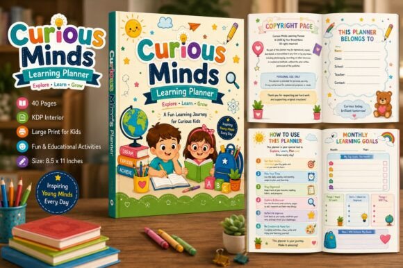 Curious Minds Learning Planner for Kids: A Tool for Cultivating Lifelong Learners