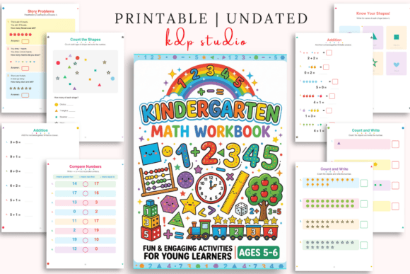 Kindergarten Math Workbook for Early Learning