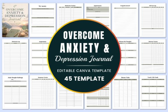 Overcome Anxiety Depression Journal: A Path to Healing and Balance